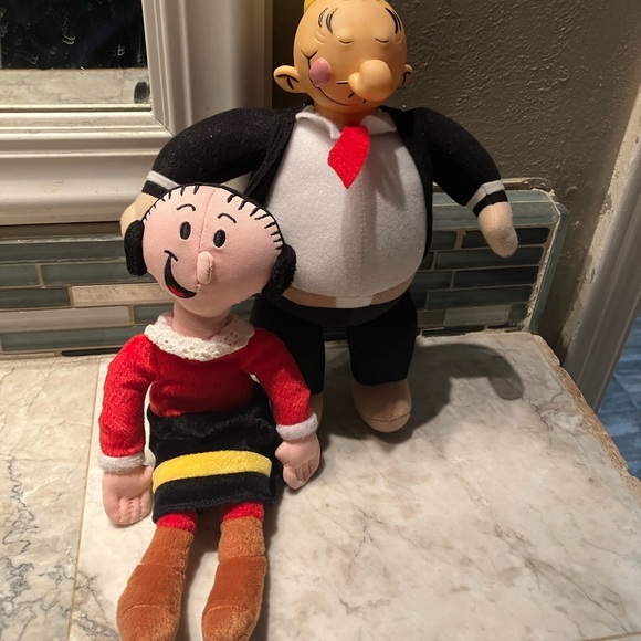 VTG 2000 Popeye's Wimpy Doll & 1999 Olive Oil Plush Doll Collectibles - Picture 3 of 7